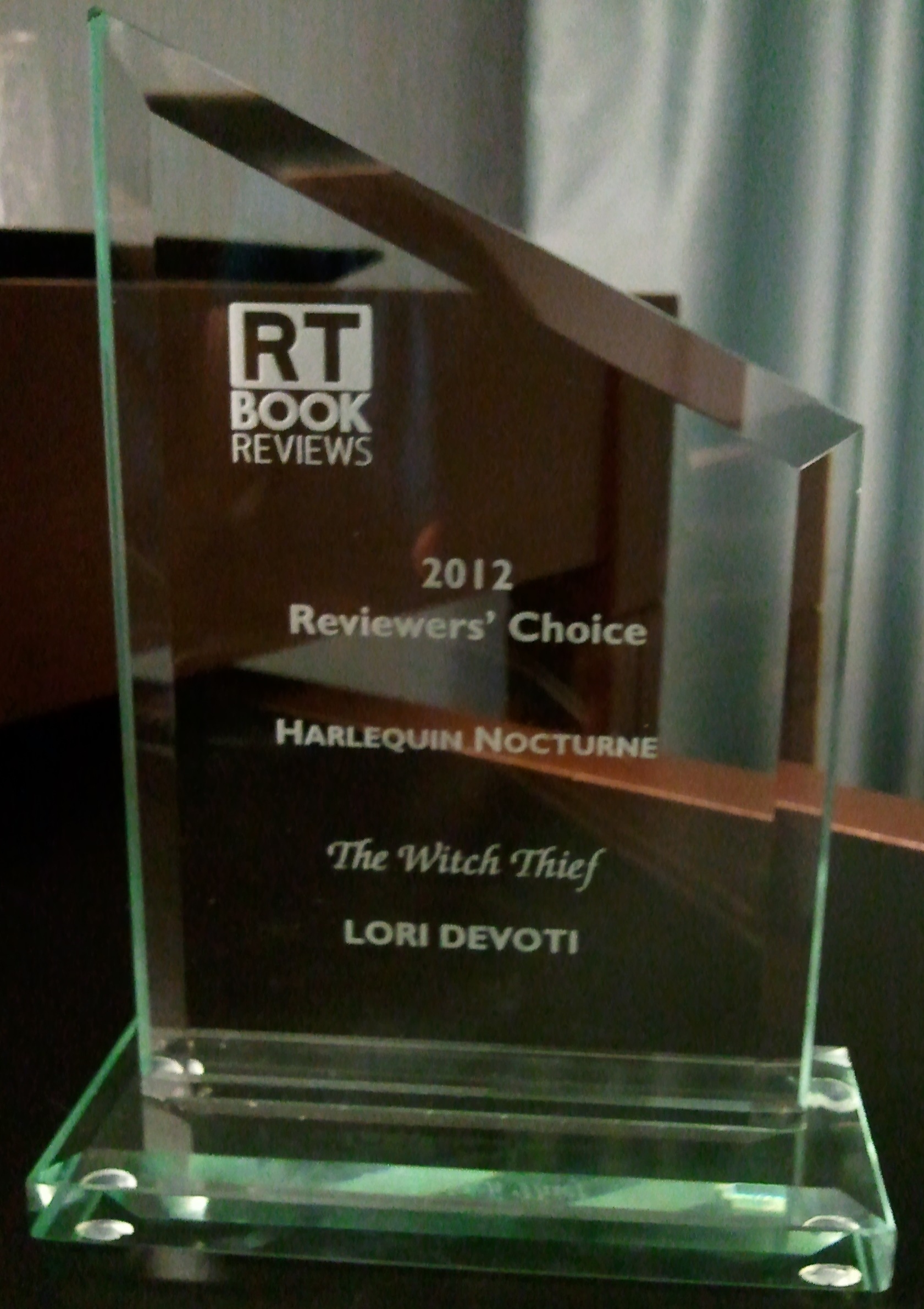 The Witch Thief Wins Romantic Times Reviewer Choice Award!